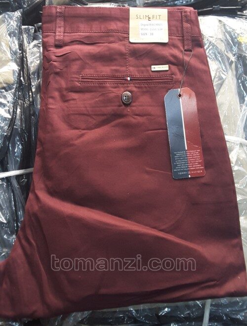 20240706_203126 stretch chinos tommy hilfiger wine color 1555-53#