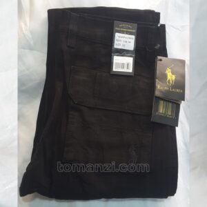 COMBAT CARGO PANT CHINOS THICK MATERIAL CHARCOAL BLACK 7#