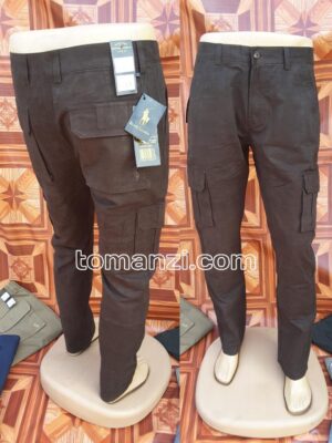 COMBAT CARGO PANT CHINOS THICK MATERIAL CHOCOLATE BROWN 16#
