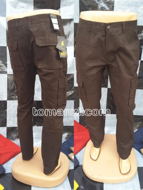 20250319_081547 COMBAT CARGO PANT CHINOS THICK MATERIAL CHOCOLATE BROWN 16#