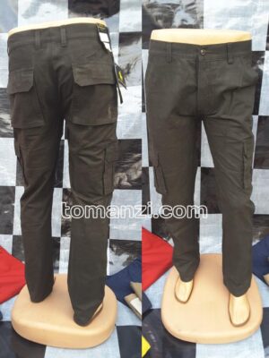 COMBAT CARGO PANT CHINOS THICK MATERIAL ARMY GREEN 17#