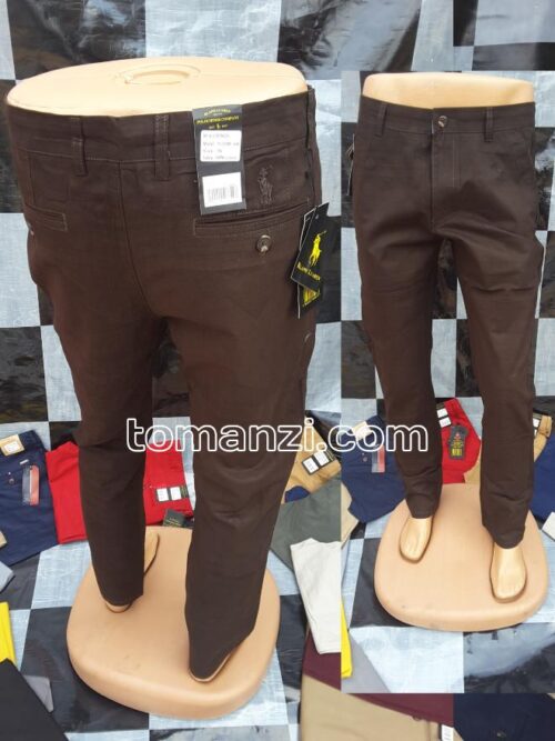 20250319_091552 stretch chinos polo ralph Coffee brown chocolate 1555-28#