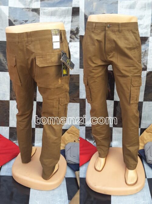 20250319_121821 COMBAT CARGO PANT CHINOS THICK MATERIAL BROWN 22#