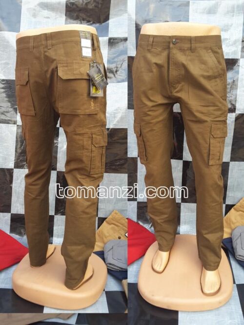 20250319_122035 COMBAT CARGO PANT CHINOS THICK MATERIAL BROWN 22#