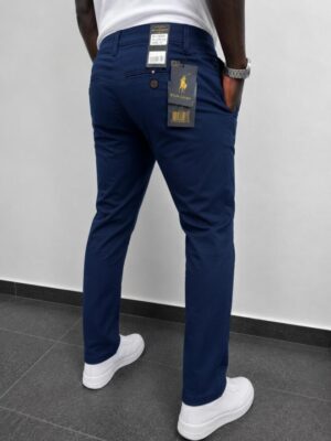 stretch chinos polo ralph royal blue 1555-41#