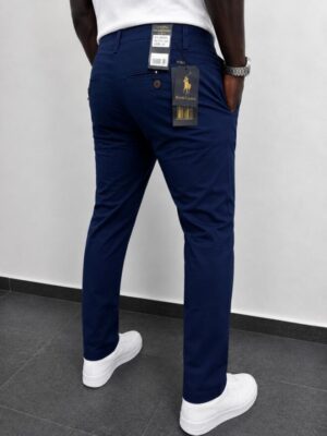 stretch chinos polo ralph royal blue 1555-41#