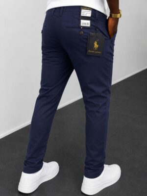 stretch chinos polo ralph royal blue 1555-41#